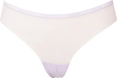 Zdjęcie produktu dla Stringi damskie CK CALVIN KLEIN z widocznym elastycznym logo artykuł QF5244O stringi, C9V Vervain liliac, L, Elasthan 23%,Nylon 77%