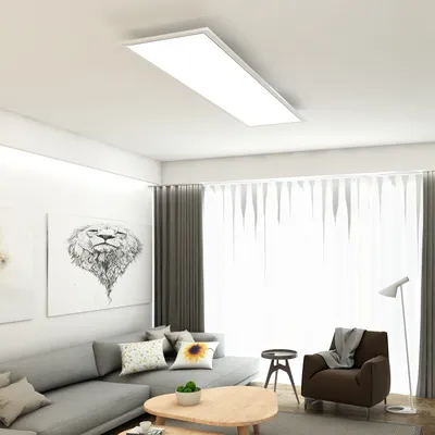 Immagine prodotto di Briloner Simple LED plafoniera, pannello LED piatto, angolare, 119,5x29,5 cm, bianco