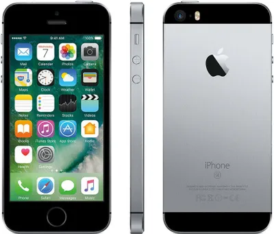 Produktbild von Apple iPhone SE, 10,2 cm (4"), 640 x 1136 Pixel, 128 GB, 12 MP, iOS 10, Grau