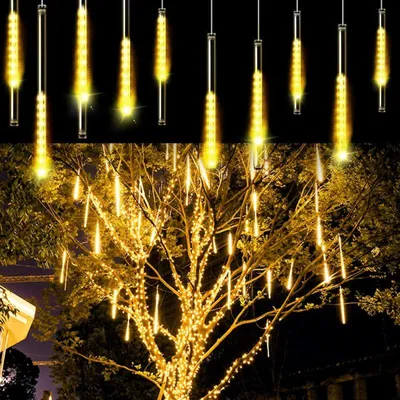 Obrázek produktu pro LED rampouchy 8ks - 3m, 144LED, IP44, teplá bílá