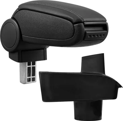 Produktbild von [pro.tec] Mittelarmlehne Passgenau für Ford Fiesta 2009 (ab Oktober 2008, MK7) - Armauflage mit Staufach - gepolstert - Kunst-Leder - schwarz