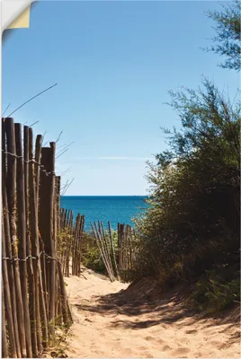 Produktbild von ARTland Wandbild, selbstklebend Strandzugang zum Serignan Plage Größe: 20x30 cm