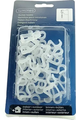 A package of Lumineo gutter hooks.