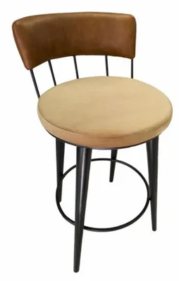 Produktbild von Tresenhocker Barhocker Tresen Stuhl Barstuhl aus Kustleder Rücklehne Hocker