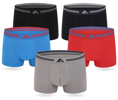 Produktbild von FM London 5er-Pack Bambus Boxershorts Herren, Superweich