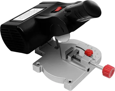 Productafbeelding van Mini Afkortzaag - Cirkelzaag Tafel - Hout Metaal Zagen - 45 Graden Verstelbaar - 50 mm Blad - Zwart