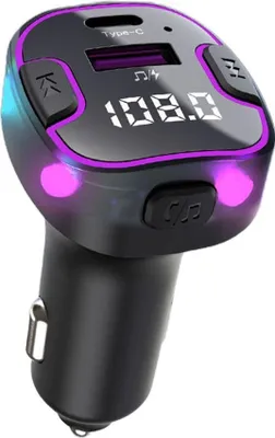 Produktbild von Zigarettenanzünder USB C Auto Ladegerät Bluetooth 5.3 FM Transmitter