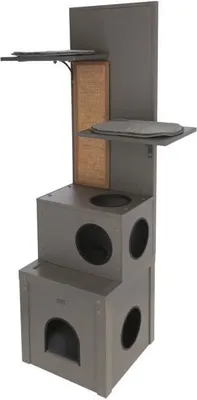 Produktbild von Katzenspielhaus Eco Alex 42 x 42 x 152,5 cm grau