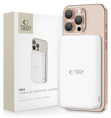 Obrázok produktu pre Tech-Protect Pb24 Lifemag Qi2 Magsafe Power Bank 10000Mah White