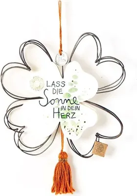 Produktbild von Kleeblattornament "Lass die Sonne in dein Herz"