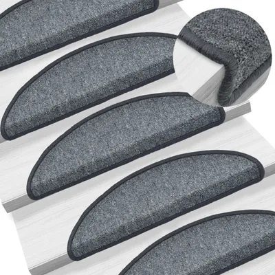 Zdjęcie produktu dla The Living Store Podkładki pod stopy 10 szt. 56x17x3 cm Ciemnoszary