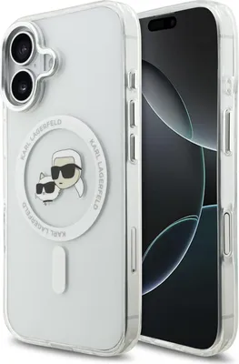 Produktbild von Hülle Case Karl Lagerfeld MagSafe iPhone 17 Kunststoff Karl Katze transparent