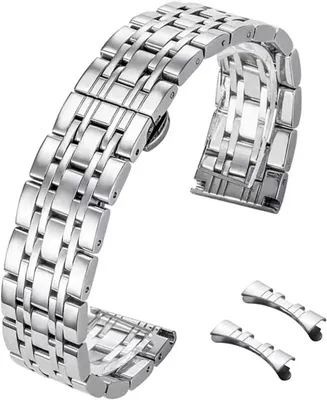 Obrázok produktu pre Oceľový remienok na hodinky, kovový, 12 mm – 22 mm, náhradný remienok pre mužov a ženy