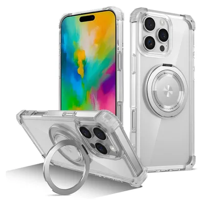 Produktbild von Für Apple iPhone 16 Pro Gold Shield Design CD Muster MagSafe Magnetische Handy Hülle Transparent
