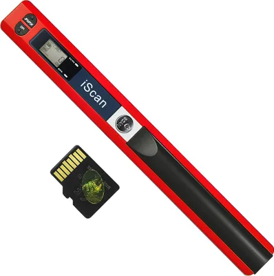 Obrázok produktu pre Ručný nástenný bezdrôtový skener formátu A4 900DPI JPG / PDF skener dokumentov LCD displej s 8 GB TF kartou