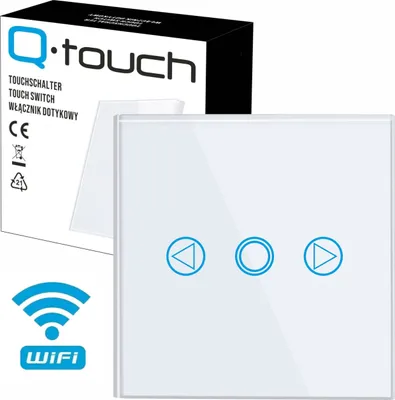 Produktbild von Glas Touch Dimmer Schalter Lichtschalter LED weiß mit WiFi WLAN Funktion