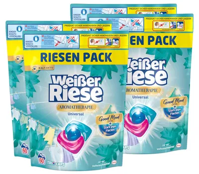 Produktbild von Weißer Riese Universal Trio-Caps A-Th. Lotus & Mandelöl, 2x 120 WL