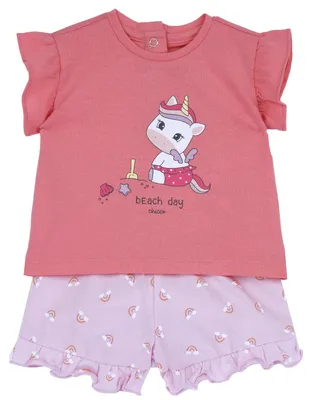 Produktbild von Chicco Baby - Mädchen Set mit T-Shirt und Shorts