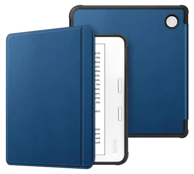Produktbild von Fintie Hülle für Tolino Vision Color (2024)/Vision 6 (2021) & Kobo Libra Color (2024)/Libra 2 (2021) 7 Zoll eReader - Superleicht Soft TPU Schutzhülle mit Auto Schlaf/Wach, Blau