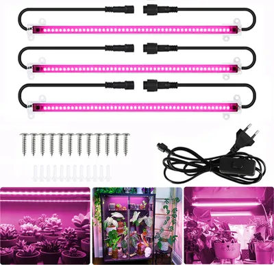 Obrázek produktu pro 144 LED lamp pro rostliny s plným spektrem světla skleníkové rostliny světlo pro rostliny - 3 ks