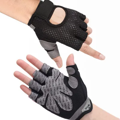 Produktbild von Atmungsaktive Antirutsch-Fitnesshandschuhe für Gewichtheben und Training - Leicht und Bequem für Damen und Herren (L)