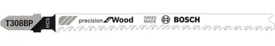 Obrázek produktu pro Bosch 2 609 256 794, List pro přímočarou pilu, Dřevo, Vysokouhlíková ocel, Šedá, 2 kusů, Blistr