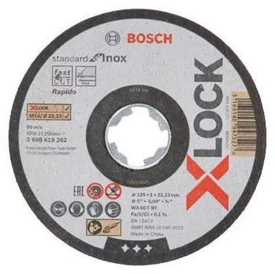 Obrázek produktu pro Řezné kotouče Bosch X-Lock, balení po 10 kusech