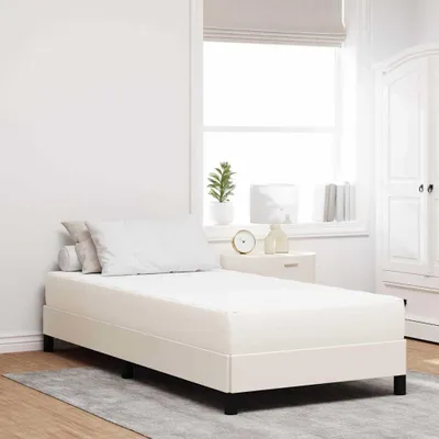 Image de Maison Exclusive - Matelas avec matelas Crème 80 x 200 cm Tissu