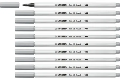 Produktbild von STABILO Premium-Filzstift mit Pinselspitze für variable Strichstärken -  Pen 68 brush -…