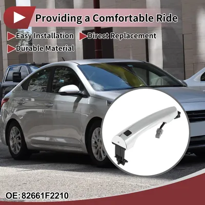 Image de 1 Poignée De Porte Extérieure De Voiture Pour Hyundai Elantra 2017-2020 Avant Droit No.82661F2210 Ton Argent Abs