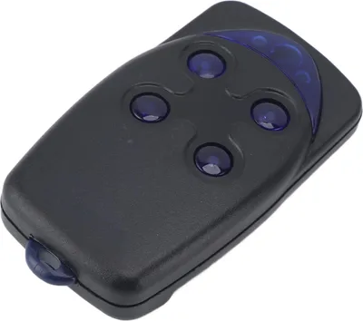 Imagen del producto de Mando a distancia para puerta de garaje, frecuencia 433.92 MHz, alcance de 50-150 metros. Mando portátil inalámbrico para puertas de garaje y persianas enrollables, con alarma antirrobo. Modelo FLO4 RS