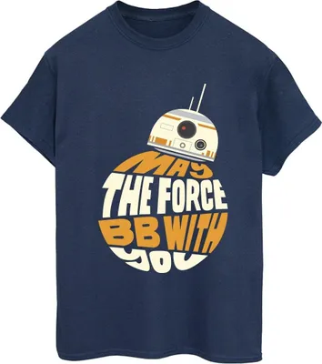 Produktbild von Star Wars - "May The Force" T-Shirt für Damen BI45335 (M) (Marineblau)