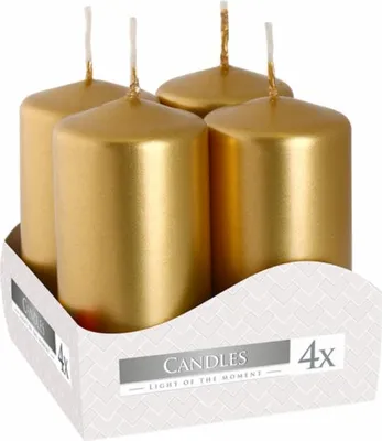 Immagine prodotto di Candela votiva BISPOL Aura 7H 6CM SW40/60 GOLD METALIK 4 pz.