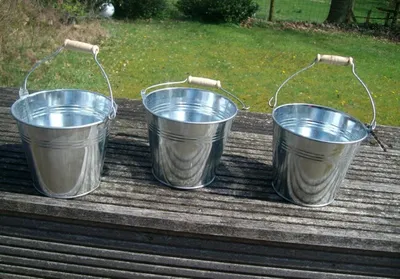 Produktbild von Blecheimer, Pflanztopfset, 3 Stück, Pflanztöpfe, Blumentopf, 14 cm