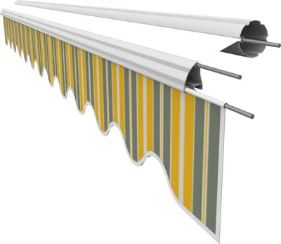 Produktbild von Leudus Markisen Volant für 5m Markisen Markisenbespannung Sonnenschutz Ersatzstoffe Sonnenmarkise fertig genäht (4,85x0.21m, SPD032)