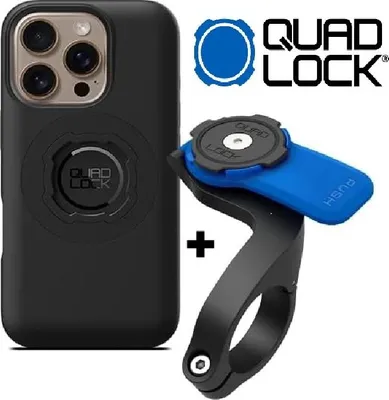 Produktbild von QUAD LOCK MAG Case Fahrrad Handy Hülle + Front Mount für iPhone 16 Pro