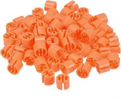 Kleiderbügel Markers s Etiketten Geeignet 3,5 mm Stab für Kleidungsfarbcode Orange - Packung mit 150 Stück