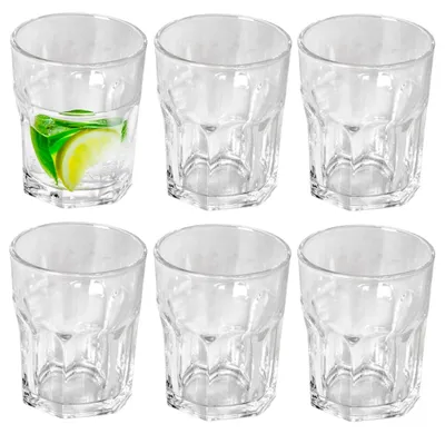 Produktbild von Gerimport Trinkglaser - 6x Stuck - transparent - Glas - 256 ml