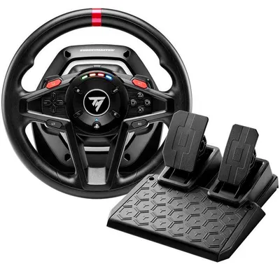 Obrázok produktu pre Sada volantu a pedálov – THRUSTMASTER – T128 SimTask Farming – Kompatibilná s PC a PS5 – Čierna