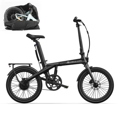Immagine prodotto di Bicicletta elettrica ADO E-Bike Carbon Pro, bici elettrica da donna/bici elettrica da uomo, pieghevole, trasmissione a cinghia, display LCD IPS, app ADO + NFC, motore BAFANG, 2 velocità
