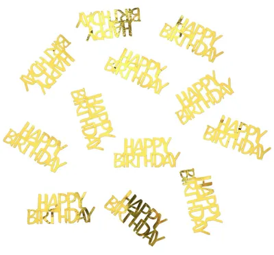 Productafbeelding van 300 Stuks Gouden Confetti voor Verjaardagstafels