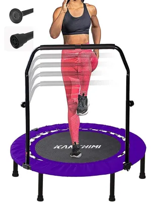 Produktbild von Mini Fitness Trampolin mit Griff 101,6 cm Violett