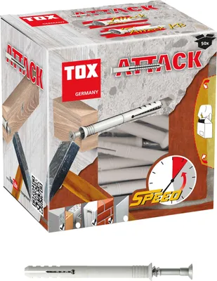 Produktbild von TOX Nageldübel Attack 6x50 mm / innen