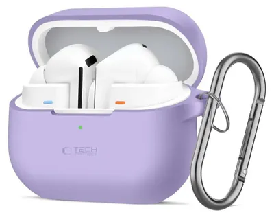 Immagine prodotto di Cover in silicone Tech-Protect Hook per Samsung Galaxy Buds 3, 3 FE, 3 Pro - viola