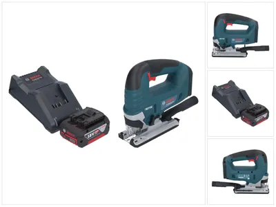 Zdjęcie produktu dla Bosch GST 18V-125 B Profesjonalna wyrzynarka akumulatorowa 18 V 125 mm bezszczotkowa + 1x akumulator 4,0 Ah + ładowarka