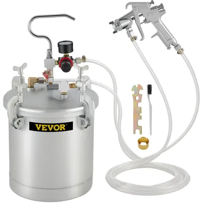 Image de Réservoir de peinture VEVOR, 2,5 gallons, réservoir de pression commercial, réservoir de peinture sous pression de 10 litres