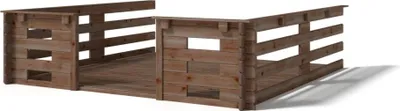 Immagine prodotto di Veranda - 9m2 - 3m x 3m - impregnata - colore: marrone