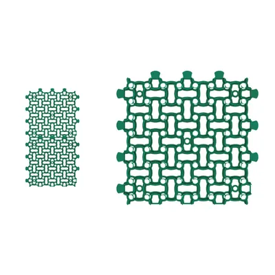 Produktbild von GARDENIX  Rasengitter Paddockplatte 2x 50x50 cm (0,50m²) Rasenwaben Parkplatzrasen Rasenmatten Kiesgitter Rasengitterplatten Grün