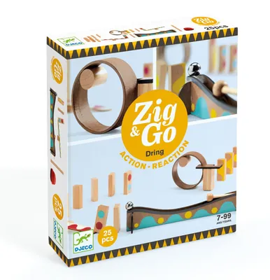 Immagine prodotto di Set di costruzione percorsi Zig & Go Dring 25 pezzi, Djeco