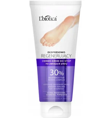 Produktbild von L'Biotica Ekspresowo regenerujący dermo-krem na pękające pięty, 100 ml